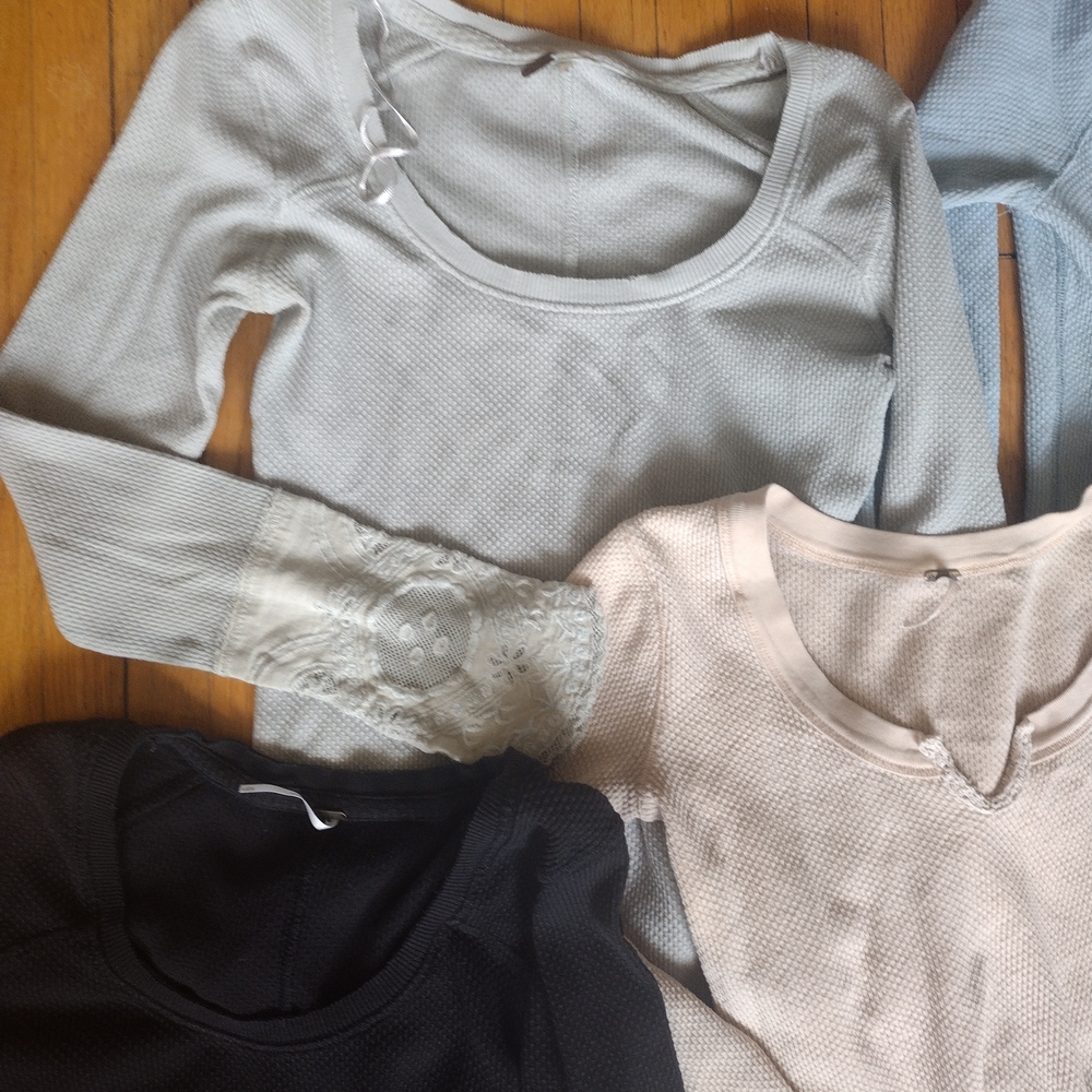 Bundle Of 4 Free People Thermals, Great Condition - Picture 3 of 5